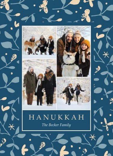 Floral Pattern Hanukkah