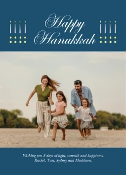 Hanukkah Candle Calligraphy