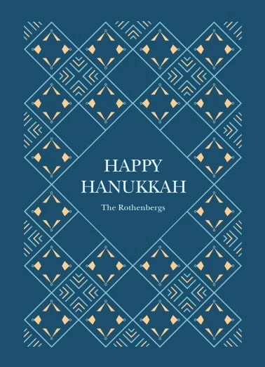 Hanukkah Vintage Pattern