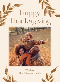 Happy Thanksgiving Leaves