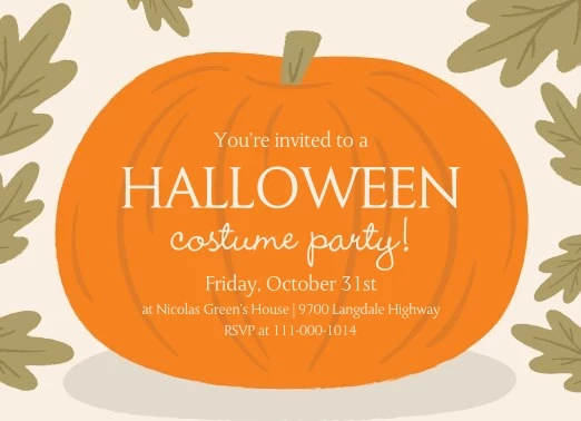 Halloween Pumpkin Party