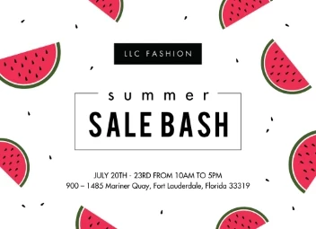 Summer Sale Bash