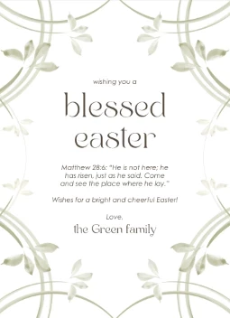 Blessed Easter Peaceful Floral