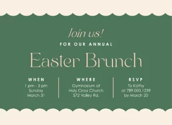 Classic Easter Scalloped Edge