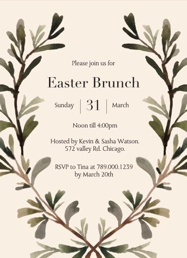 Easter Brunch Branches