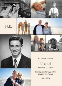 Monogram Collage Memorial