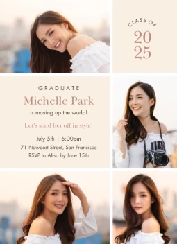 Graduate Collage Invitation