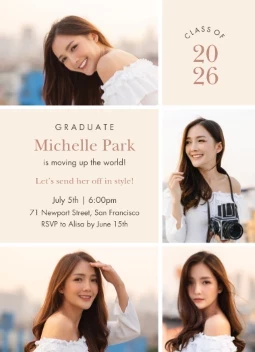 Graduate Collage Invitation