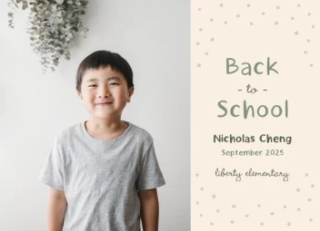 Polka Dot Back to School