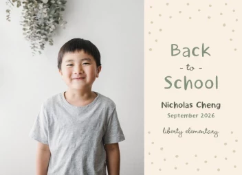 Polka Dot Back to School