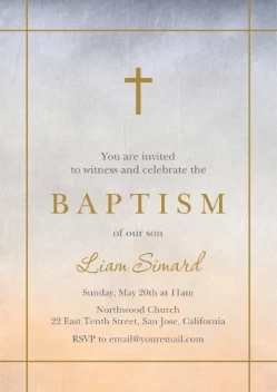 Gradient Watercolor Baptism