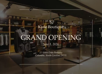 Grand Opening Announcement