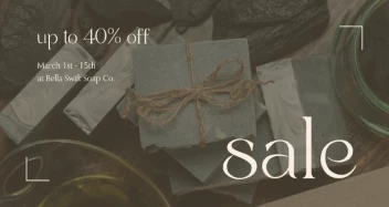 Modern Sale Announcement