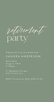 Modern Retirement Party