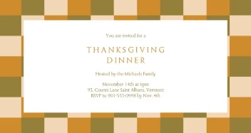 Thanksgiving Pattern