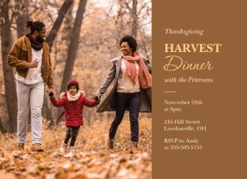 Thanksgiving Harvest Dinner