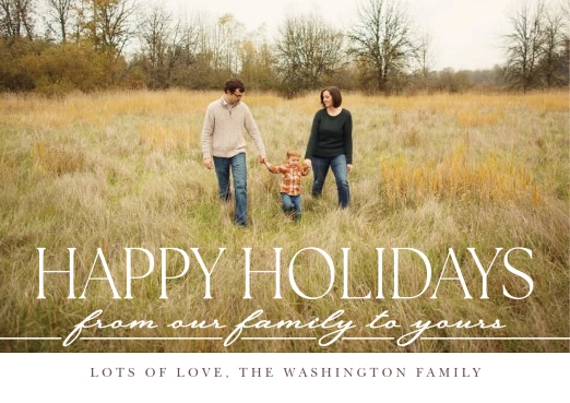 Happy Holidays Elegant Serif