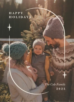 Holiday Stars Arched Border