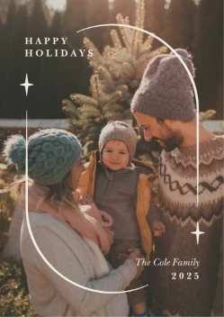 Holiday Stars Arched Border