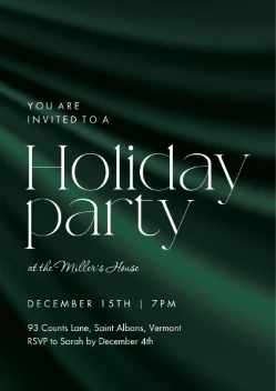 Elegant Silk Holiday Party