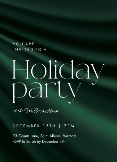 Elegant Silk Holiday Party