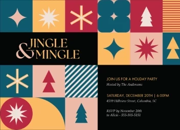 Vintage Pattern Holiday Party