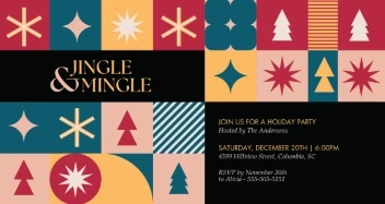 Vintage Pattern Holiday Party