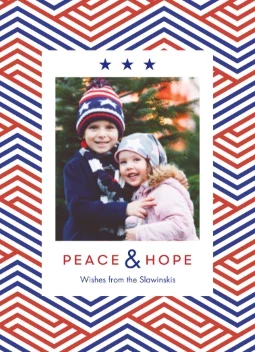 Patriotic Pattern Happy Holidays