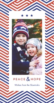 Patriotic Pattern Happy Holidays