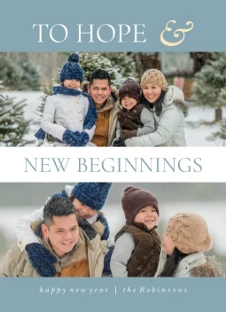 To Hope & New Beginnings