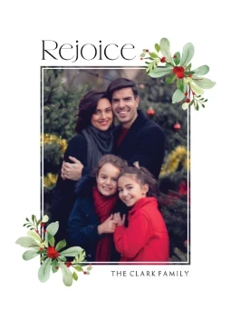 Christmas Rejoice Watercolor