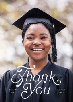 Retro Grad Tassel Thank You