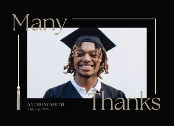 Modern Tassel Many Thanks