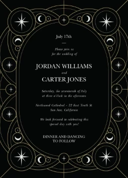 Celestial Love Invitation