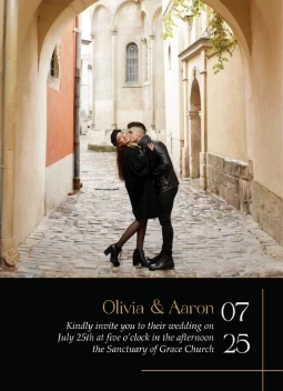Modern Photography Wedding Invitation
