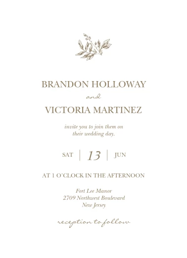 Simple Elegance Wedding Invite