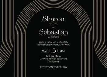 Wedding Arches Invitation