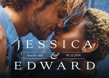 Modern Elegant Save The Date