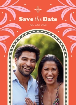 Bold Retro Save the Date