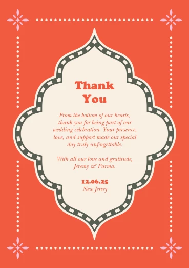 Bold Retro Thank You