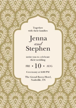 Classic Ceremony Invitation