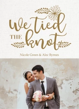 We Tied The Knot Leaves