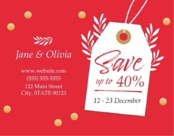 Confetti Holiday Sales