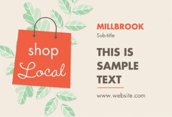 Shop Local Green Leaves