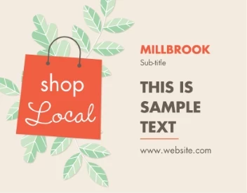 Shop Local Green Leaves