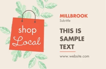 Shop Local Green Leaves