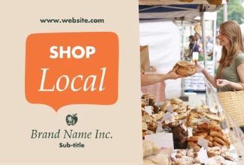 Speech Bubble Shop Local