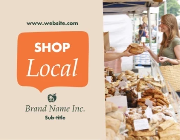 Speech Bubble Shop Local