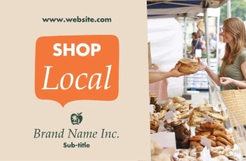 Speech Bubble Shop Local