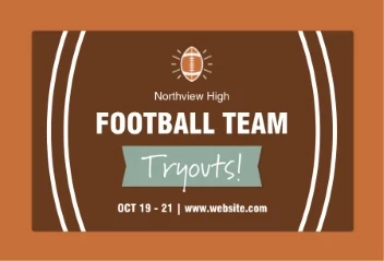 Football Team Tryouts
